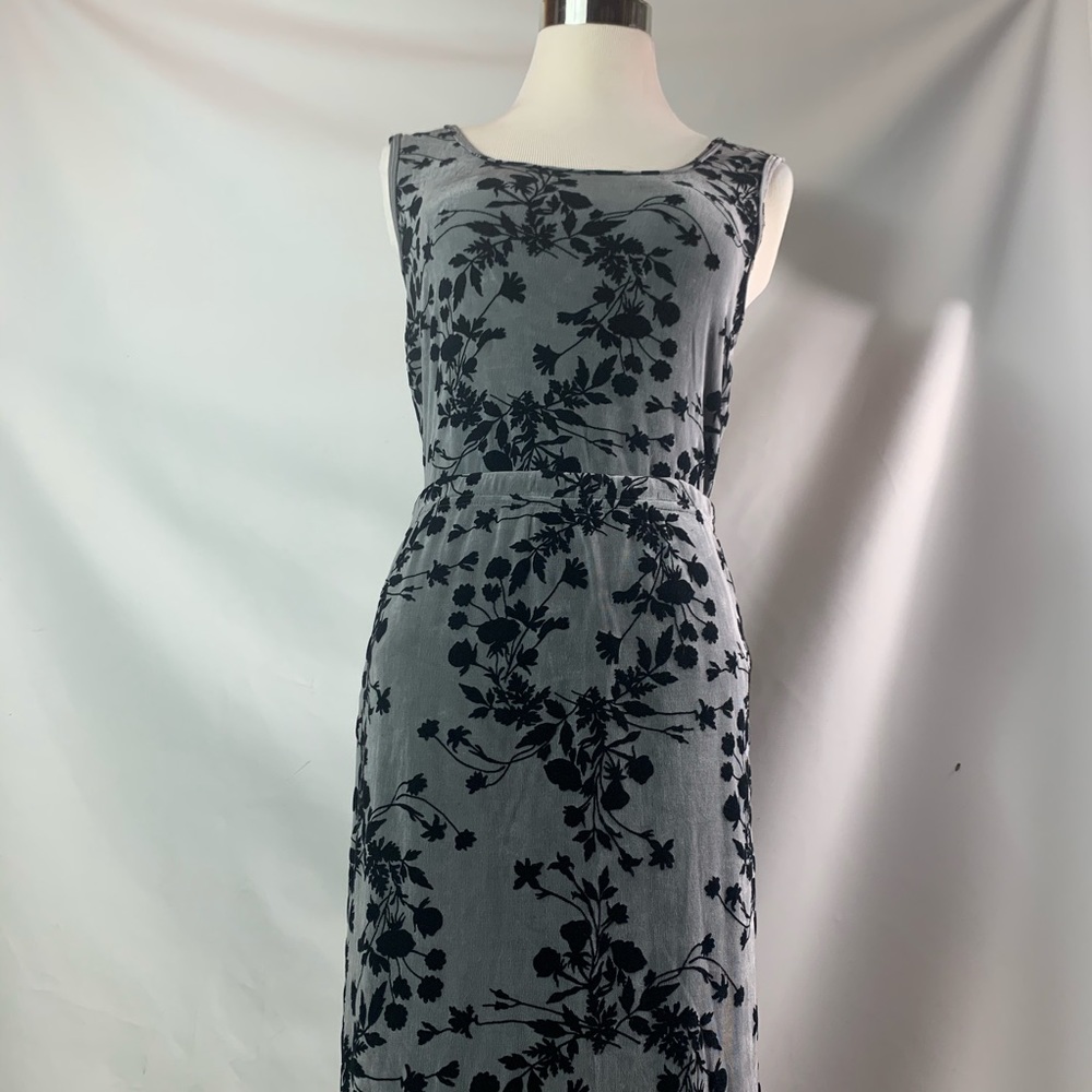 VINTAGE Silver and Grey 2 Pc skirt set by RIALTO